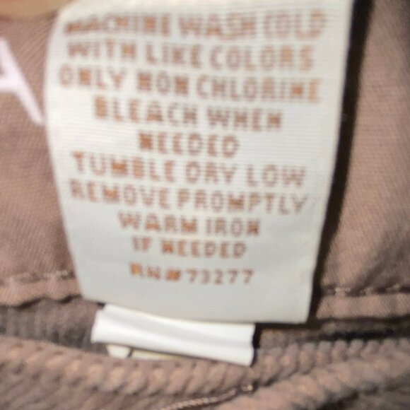 Sonoma Corduroy Jeans Pants Dark Beige Tan Size 8 NWOT - Picture 7 of 7